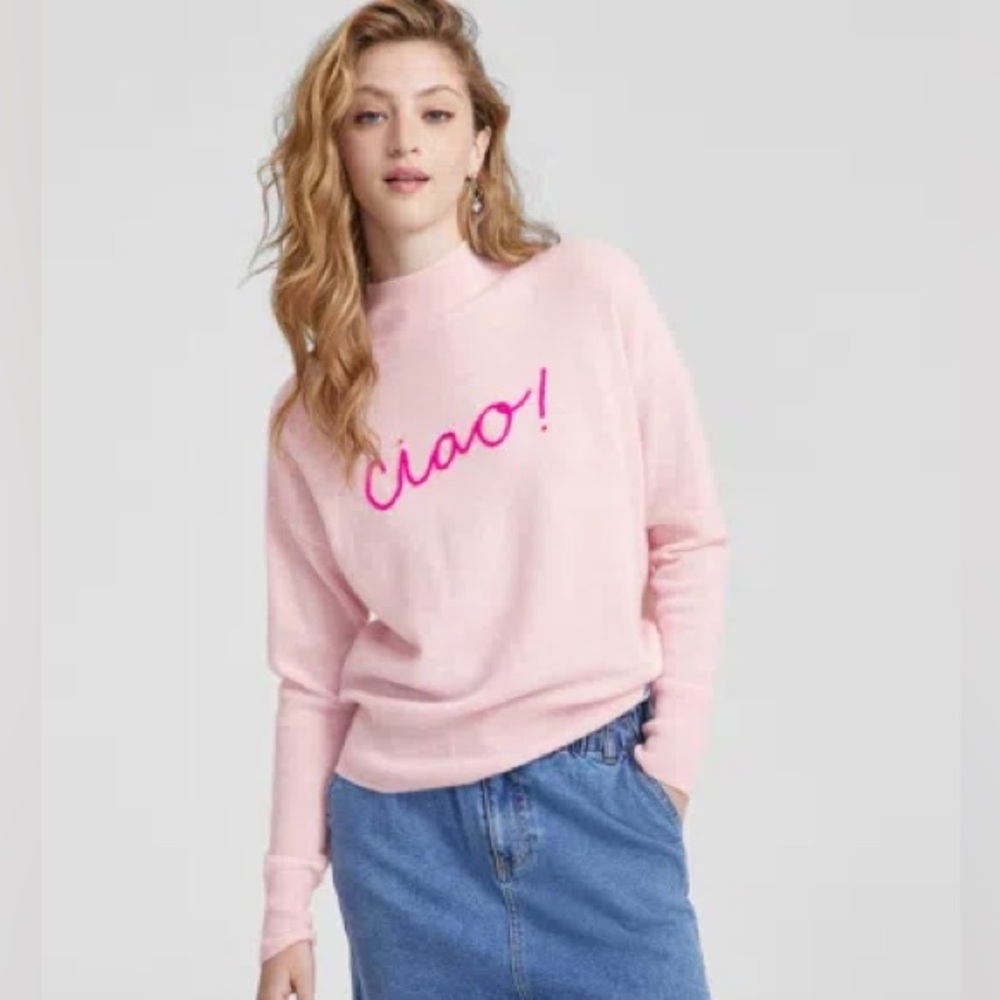 Charter Club Women's Cashmere Ciao embroidery size large